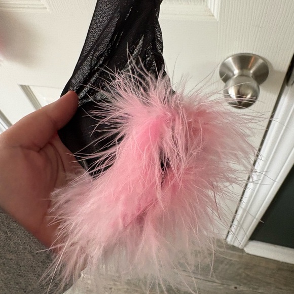 Black Mesh Top - Picture 3 of 5